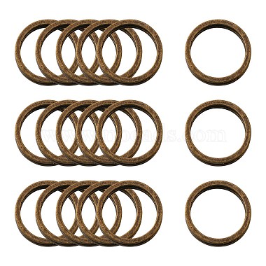 Antique Bronze Ring Brass Links