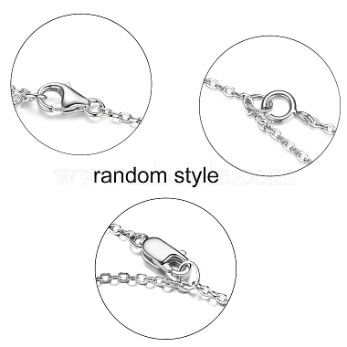 Shegrace tendance 925 bracelets de cheville en argent sterling avec zircone cubique(JA60C)-7