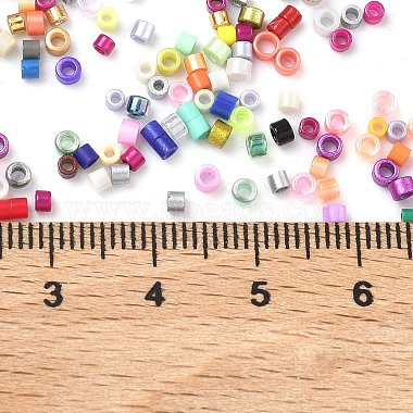 Glass Cylinder Seed Beads(SEED-XCP0001-40)-4