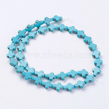 Synthetic Turquoise Beads Strands(G-E456-15B-8x10m)-2
