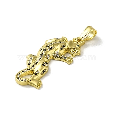 Rack Plating Brass Micro Pave Cubic Zirconia Pendants(KK-A210-03F-G)-2