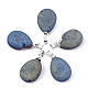 Electroplate Natural Druzy Geode Agate Pendants(G-S344-63E)-1