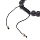 Bracelet en pierre de lave naturelle et perles tressées en acrylique(BJEW-JB08554)-7