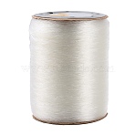 Germany Elastic Crystal Thread, Stretch Bracelet String, DIY Jewelry Beading Stretch Cord Findings, Clear, 0.7mm, about 1093.61 yards(1000m)/roll(OCOR-O001-0.7mm-01)