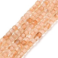 Natural Citrine Beads Strands, Faceted, Cube, 2.5x2.5x2.5mm, Hole: 0.5mm, about 186~188pcs/strand, 15.16~15.35 inch(38.5~39cm)(G-C009-B23)