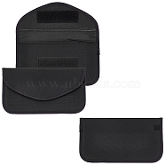 Carbon Fiber Key Car Wallets Car Bag Key Purse Pouch, Car Smart Key Chain Holder, Black, 190x100x10mm(AJEW-WH0029-37)