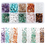 ARRICRAFT Natural & Synthetic Mixed Gemstone Chip Beads, 5~8x5~8mm, Hole: 1mm, 10materials/box(G-AR0001-17)