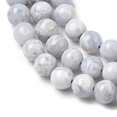 Natural Blue Lace Agate Beads Strands(G-G346-A01-6mm)-4