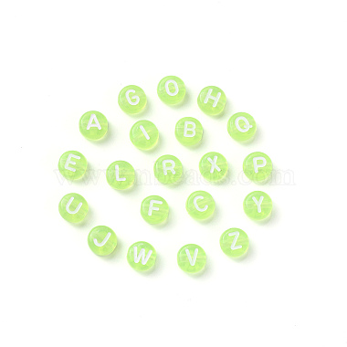 Perles acryliques vertes transparentes(TACR-YW0001-08H)-3