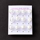 6 Pair Shell Pearl Round Ball Stud Earrings(EJEW-A067-18B)-3