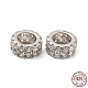 Rhodium Plated 925 Sterling Silver Spacer Beads(STER-K176-05P)-1
