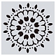 Flower Pattern Eco-Friendly PET Plastic Hollow Painting Silhouette Stencil(DRAW-PW0008-02F)-1