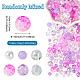 Transparent & Opaque Acrylic Bead(OACR-TAC0002-08F)-5