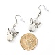 Fairy Natural & Synthetic Howlite Dangle Earring for Girl Women(EJEW-JE04655)-4