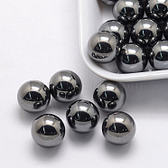 ABS Plastic Imitation Pearl Beads, Pearlized, Round, No Hole/Undrilled, Black, 4mm, , about 10000pcs/bag(OACR-L008-4mm-F03)