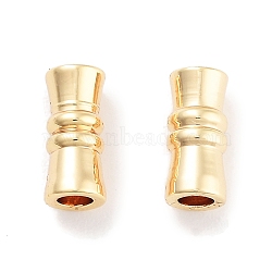 Brass Beads, Column, Real 18K Gold Plated, 7x3mm, Hole: 1.6mm(KK-P271-44G)