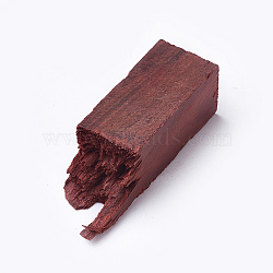 Unfinished Broken Blood Sandalwood, for DIY Epoxy Resin, UV Resin Jewelry Pendant, Rings, Necklaces Making, Sandy Brown, 42~63x19.5~20x19.5~20mm(DIY-E015-02C)