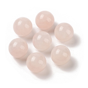 Natural Rose Quartz No Hole Sphere Beads, Round, 16mm