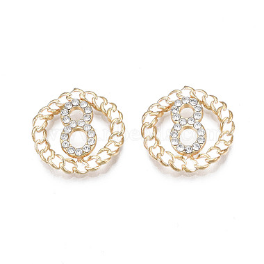 Light Gold White Ring Alloy+Enamel Links