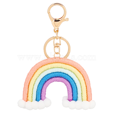 Rainbow Cotton Keychain