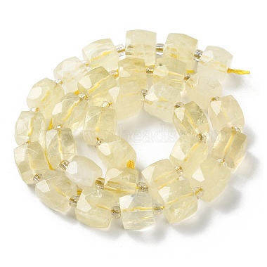 Natural Lemon Quartz Beads Strands(G-B065-A10)-3