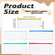 10Pcs 5 Colors Transparent Waterproofing PVC File Pockets(AJEW-LP0006-66)-2