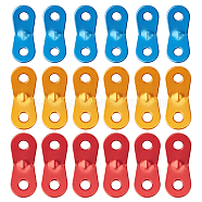 SUPERFINDINGS Aluminum Alloy Connecter, Camping Accessories, Mixed Color, 39x16x7mm, Hole: 6mm, 17pcs/boc(FIND-FH0001-71)