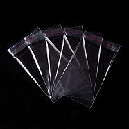 Clear Transparent Party Gift Chocolate Lollipop Favor Candy Cellophane Bags, 11x6cm, Unilateral thickness: 0.04mm, Inner measure: 9x6cm(X-OPC002)