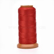 Polyester Threads, for Jewelry Making, Red, 0.25mm, about 874.89 yards(800m)/roll(NWIR-G018-C-04)