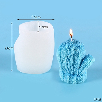 DIY Silicone Candle Molds, Resin Casting Molds, For UV Resin, Epoxy Resin Jewelry Making, 5.5x4.7x7.6cm
