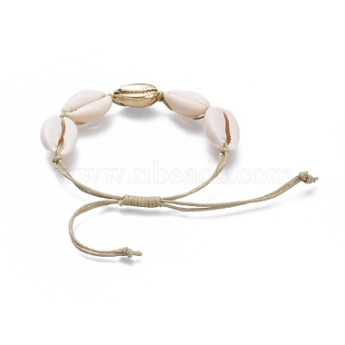 Bracelets de perles tressées en cordon de coton ciré ajustable(X-BJEW-JB05121-02)-4