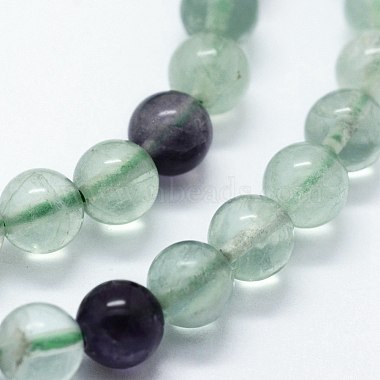Chapelets de perles en fluorite naturel(G-I199-12-8mm)-3