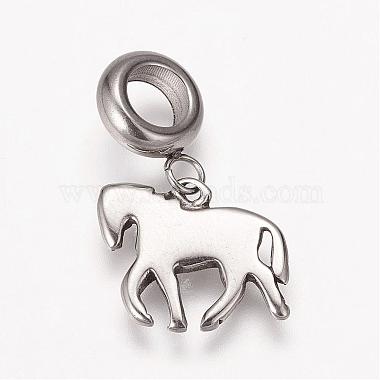 304 Stainless Steel European Dangle Charms(OPDL-K001-30AS)-2