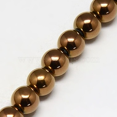 Electroplate Non-magnetic Synthetic Hematite Beads Strands(G-J169A-8mm-01)-3