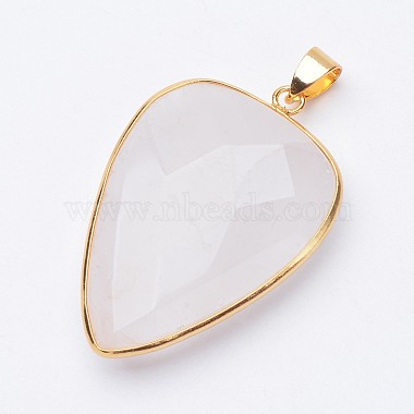 Faceted Natural Quartz Crystal Pendants(X-G-F340-02C)-2