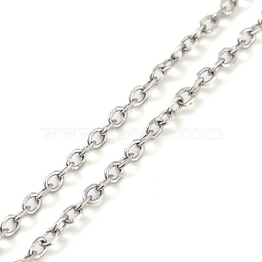 304 Stainless Steel Add a Bead Adjustable Cable Chains Bracelets for Women(BJEW-M307-01C-P)-2