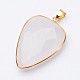 Faceted Natural Quartz Crystal Pendants(X-G-F340-02C)-2