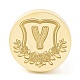 Golden Tone Round Wax Seal Brass Stamp Heads(AJEW-Z034-02G-Y)-2