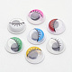 Пластиковые покачиваться гугли глаза кнопки поделок скрапбукинга ремесла игрушка аксессуары с этикеткой пластификатор на спине(X-KY-S003B-10mm-M)-1