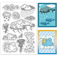 PVC Plastic Stamps, for DIY Scrapbooking, Photo Album Decorative, Cards Making, Stamp Sheets, Weather Pattern, 16x11x0.3cm(DIY-WH0167-56-1032)