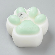 Cat Paw Shaped Aromatherapy Smokeless Candles, with Box, for Wedding, Party, Votives, Oil Burners and Christmas Decorations, Aquamarine, 6.4x6.8x4cm(DIY-C001-05A)