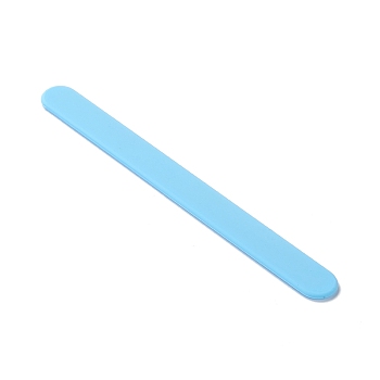 Reusable Silicone Sticks, Steel inside, for UV Resin & Epoxy Resin Craft Making, Light Sky Blue, 145x15x2.5mm