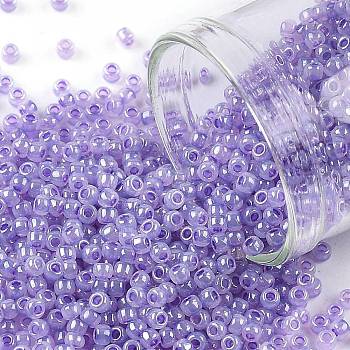 TOHO Round Seed Beads, Japanese Seed Beads, (916) Lavender Ceylon Pearl, 11/0, 2.2mm, Hole: 0.8mm, about 1111pcs/bottle, 10g/bottle