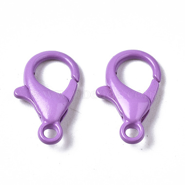 Spray Painted Eco-Friendly Alloy Lobster Claw Clasps(X-PALLOY-T080-06D-NR)-3