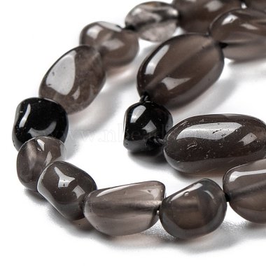 Natural Golden Sheen Obsidian Beads Strands(G-G018-34)-2