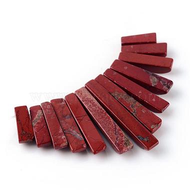11mm Rectangle Red Jasper Beads