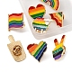 8 stücke 8 stil rianbow farbe stolz flag emaille pins set(JEWB-YW0001-01)-3