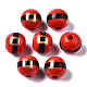 Painted Natural Wood European Beads(X-WOOD-S057-035)-1