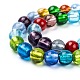 Chapelets de perles de feuille d'argent en verre(X-SL02)-3