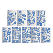 9 Style Steel Cutting Dies Stencils, for DIY Scrapbooking/Photo Album, Decorative Embossing DIY Paper Card, Mixed Patterns, 10.1x17.7x0.05cm, 9styles, 1pc/style, 9pcs/set(DIY-BC0002-76A)